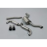 VW Golf GTi Mk6 - Part Resonated Cat-Back Race Exhaust System with Matt Black Trims