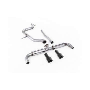 VW Golf GTD Mk6 TDI 170PS - DPF-Back Exhaust System with Dual Matt-Black Tips (GTI Style)