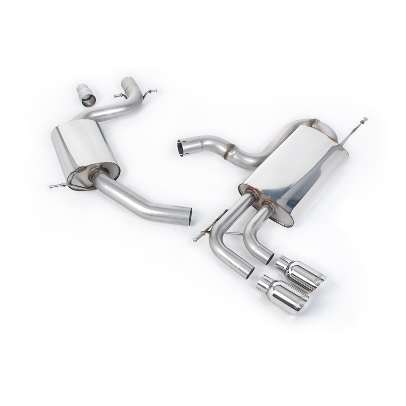 VW Golf Mk6 GT 1.4 TSI 160PS - Resonated (Quieter) Cat-Back Exhaust System with Polished Tips