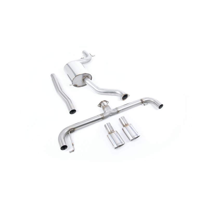 VW Scirocco R - Non-Resonated (Louder) Cat-Back Exhaust System with Polished Oval Tips