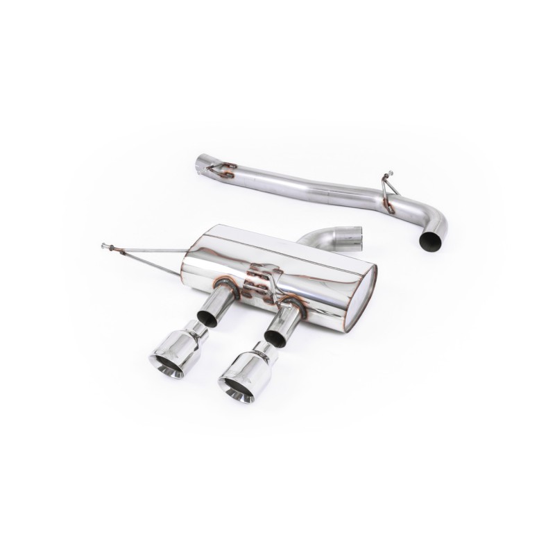 VW Golf R Mk6 - Non-Resonated (Louder) Cat-Back Race Exhaust System with Polished Tips