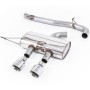 VW Golf R Mk6 - Non-Resonated (Louder) Cat-Back Race Exhaust System with Polished Tips