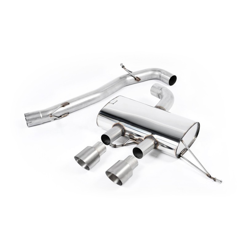 VW Golf R Mk6 - Non-Resonated (Louder) Cat-Back Race Exhaust System with Titanium Tips