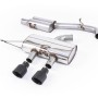 VW Golf R Mk6 - Resonated (Quieter) Cat-Back Race Exhaust System with Cerakote Black Tips