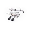 VW Golf R Mk6 - Resonated (Quieter) Cat-Back Race Exhaust System with Cerakote Black Tips
