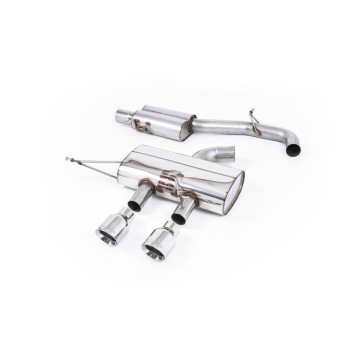 VW Golf R Mk6 - Resonated (Quieter) Cat-Back Race Exhaust System with Polished Tips