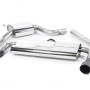 VW Golf GTI Mk7 Resonated (Quieter) Cat-Back Exhaust System with Matt Black Tips