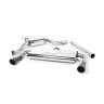 VW Golf GTI Mk7 Resonated (Quieter) Cat-Back Exhaust System with Matt Black Tips