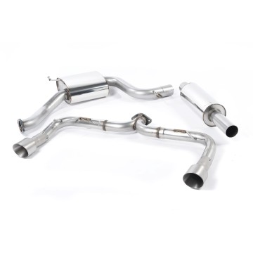 VW Golf GTI Mk7 Non-Resonated (Louder) Cat-Back Exhaust System with Titanium Tips