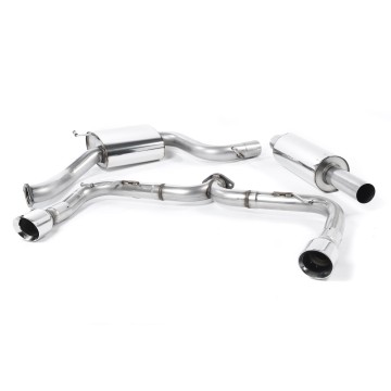 VW Golf GTI Mk7 Non-Resonated (Louder) Cat-Back Exhaust System with Polished Tips