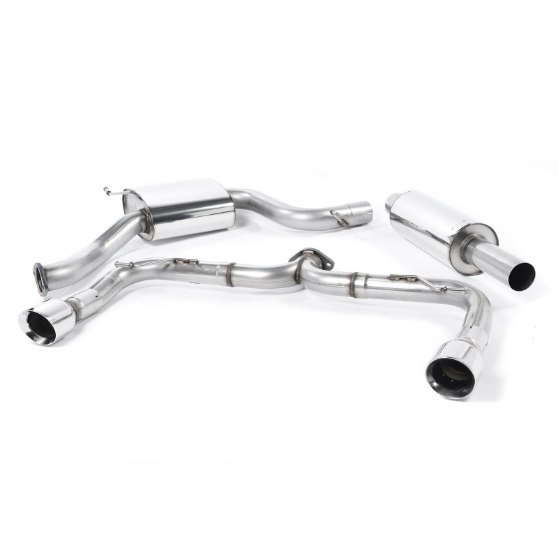 VW Golf GTI Mk7 Non-Resonated (Louder) Cat-Back Exhaust System with Polished Tips