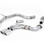 VW Golf GTI Mk7 - Resonated (Quieter) Cat-Back Exhaust System with Polished Tips