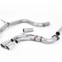 VW Golf GTD Mk7 - Non-Resonated (Louder) Cat-Back Exhaust System with Polished Tips