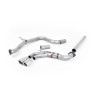 VW Golf GTD Mk7 - Non-Resonated (Louder) Cat-Back Exhaust System with Polished Tips