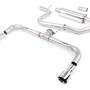 VW Golf GTD Mk7 - Resonated (Quieter) Cat-Back Exhaust System with Dual GT100 Tips (GTI Style)