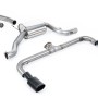 VW Scirocco GT 2.0 TSI 200ps - Non-Resonated (Louder) Cat-Back Exhaust System with Cerakote Black Oval Tips (For Scirocco R Valance)