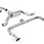 VW Scirocco GT 2.0 TSI 200ps - Non-Resonated (Louder) Cat-Back Exhaust System with Polished Oval Tips (For Scirocco R Valance)