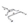 VW Scirocco GT 2.0 TSI 200ps - Non-Resonated (Louder) Cat-Back Exhaust System with Polished Oval Tips (For Scirocco R Valance)