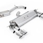 VW Golf R MK7 2.0 TSI (76.2mm systems) - Resonated (Quieter) Cat-Back Exhaust System with Polished Oval Tips