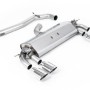 VW Golf R MK7 2.0 TSI (76.2mm systems) - Non-Resonated (Louder) Cat-Back Exhaust System with Polished Oval Tips