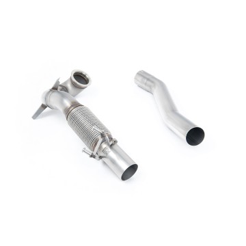 Stainless Steel Cast Large Bore Downpipe with Catalyst Delete (For Milltek Cat-Back) (Seat/VW)