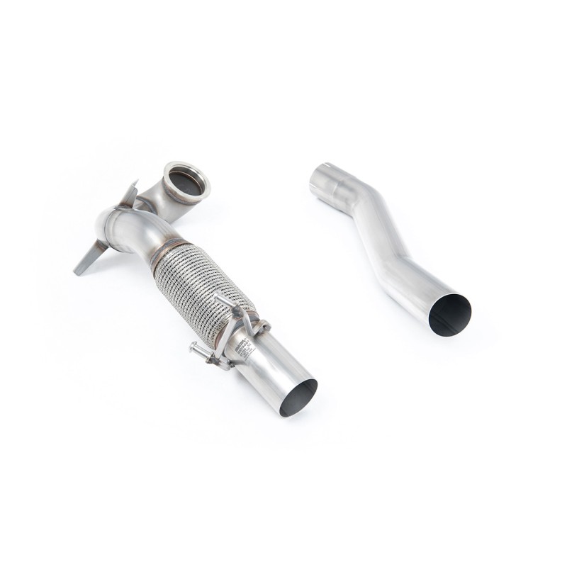 Stainless Steel Cast Large Bore Downpipe with Catalyst Delete (For Milltek Cat-Back) (Seat/VW)