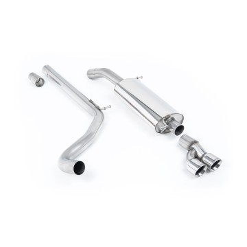 VW Polo R WRC - Non-Resonated (Louder) Cat-Back Exhaust System with Twin GT80 Trims