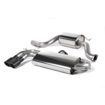 VW Golf Mk5 GTi 2.0T - Resonated (Quieter) Cat-Back Race Exhaust System with Cerakote Black Tips