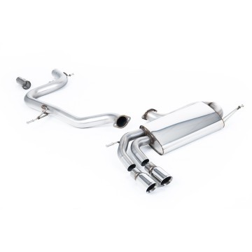 VW Golf Mk5 GTi 2.0T - Non-Resonated (Louder) Cat-Back Race Exhaust System with Twin Polished Tips