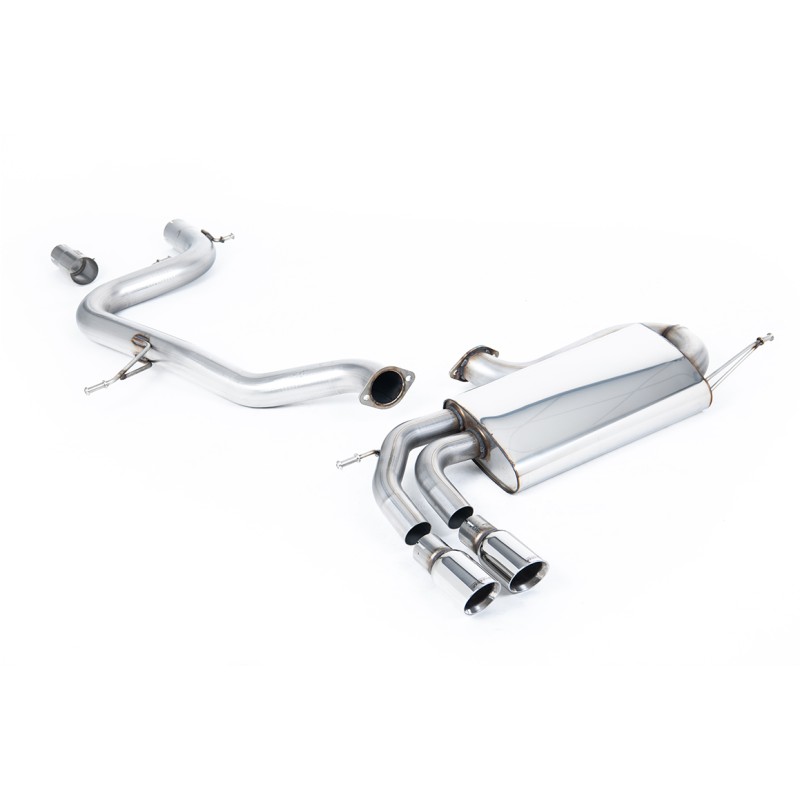 VW Golf Mk5 GTi 2.0T - Non-Resonated (Louder) Cat-Back Race Exhaust System with Twin Polished Tips