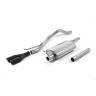 VW T5/T6 LWB - Resonated (Quieter) DPF-Back Exhaust System Twin Black Oval Outlets