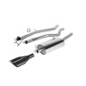 VW Amarok 2.0 BiTDI 163/180 - Cat-Back Exhaust System with Twin Black Oval Outlets