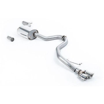 VW Jetta MK6 GLI 2.0T TSI - Resonated (Quieter) Cat-Back Exhaust System with Twin Polished Trims