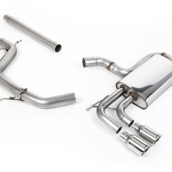 Seat Leon/Golf MK6 GT 2.0 TDI 140PS - Non-Resonated (Louder) Cat-Back Exhaust System with Twin JET Trims