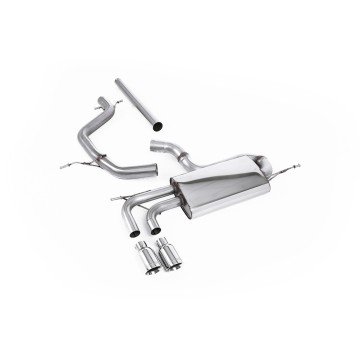 VW Golf Mk5 2.0 TDI 140PS - Non-Resonated (Louder) Cat-Back Exhaust System with Polished Tips (For GTI Valance)