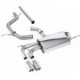 VW Golf Mk5 2.0 TDI 140PS - Non-Resonated (Louder) Cat-Back Exhaust System with Polished Tips (For GTI Valance)