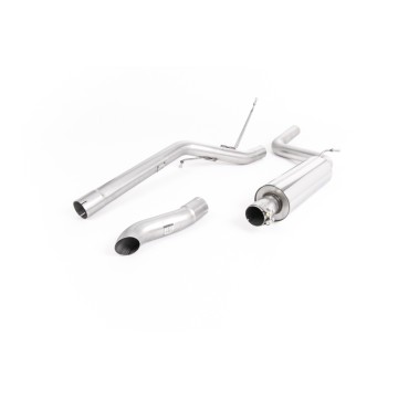 VW Caddy 2.0 TDI (non Maxi Models) - Resonated (Quieter) DPF-Back Exhaust System with Discrete Tip