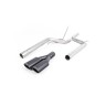 VW Caddy 2.0 TDI (non Maxi Models) - Non Resonated (Louder) DPF-Back Exhaust System with Twin Black Velvet Oval Tips