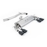 VW Golf R MK7 2.0 TSI (76.2mm systems) - Non-Resonated RACE (Louder) Cat-Back Exhaust System with Cerakote Black Oval Tips