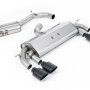 VW Golf R MK7 2.0 TSI (76.2mm systems) - Resonated RACE (Quieter) Cat-Back Exhaust System with Cerakote Black Oval Tips