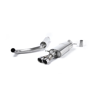 Resonated (Quieter) Cat-Back Exhaust System with Twin Polished Tips