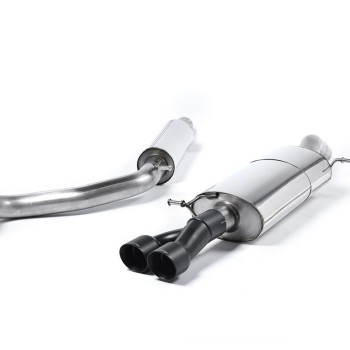 Resonated (Quieter) Cat-Back Exhaust System with Twin Cerakote Black Tips