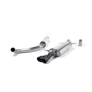 Resonated (Quieter) Cat-Back Exhaust System with Twin Cerakote Black Tips