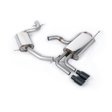 VW Golf Mk5 GTi Edition 30 2.0T - Resonated (Quieter) Cat-Back Exhaust System with Cerakote Black Tips