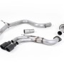VW Golf GTI Mk7 - Resonated (Quieter) Cat-Back Exhaust System with Cerakote Black Tips