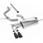 VW Golf Mk5 2.0 TDI 140PS - Non-Resonated (Louder) Cat-Back Exhaust System with Cerakote Black Tips (For GTI Valance)