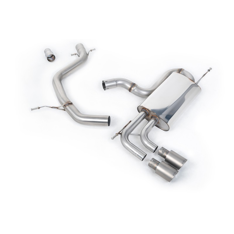 VW Golf Mk6 GT 1.4 TSI 160PS - Non-Resonated (Louder) Cat-Back Exhaust System with Titanium Tips