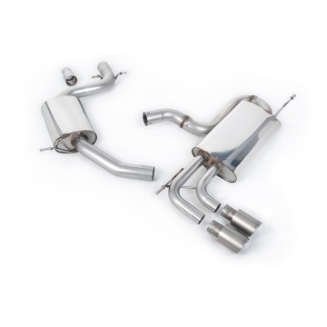 VW Golf Mk6 GT 1.4 TSI 160PS - Resonated (Quieter) Cat-Back Exhaust System with Titanium Tips