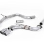 VW Golf GTD Mk7 - Non-Resonated (Louder) Cat-Back Exhaust System with Titanium Tips