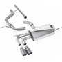 VW Golf Mk5 2.0 TDI 140PS - Non-Resonated (Louder) Cat-Back Exhaust System with Titanium Tips (For GTI Valance)